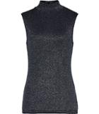 Reiss Amie Metallic Knitted Top