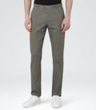 Reiss Griffin - Mens Twill Trousers In Green, Size 30