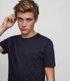 Reiss Barley - Crew-neck T-shirt In Blue, Mens, Size S