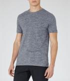 Reiss Mayers - Mens Flecked Crew-neck T-shirt In Blue, Size M