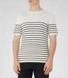 Reiss Edmond - Mens Breton Stripe Jumper In White, Size Xs