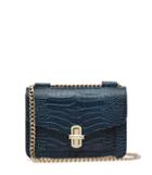 Reiss Elliott - Womens Snake-effect Mini Bag In Blue, Size One Size