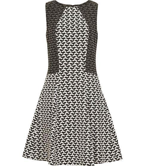 Reiss Eliza Textured Print Dress