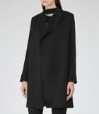 Reiss Caspian - Womens Open-front Coat In Black, Size 6