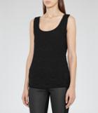 Reiss Joselyn - Womens Lace Tank Top In Black, Size S