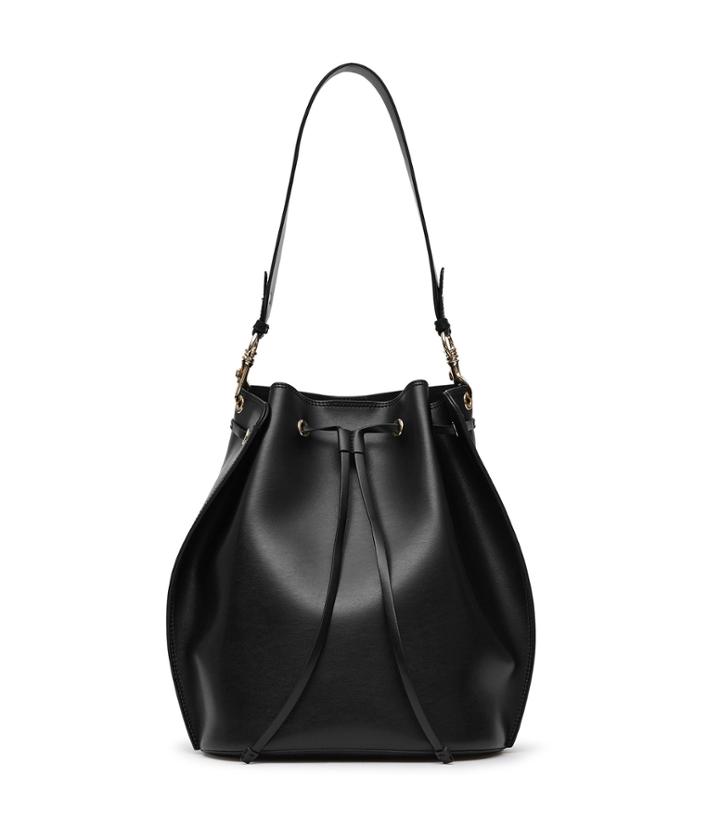 Reiss Madison - Womens Oversized Bucket Bag In Black