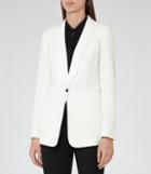 Reiss Reed - Shawl-lapel Blazer In White, Womens, Size 0