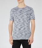 Reiss Beach - Tonal Stripe T-shirt In Blue, Mens, Size S