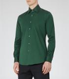 Reiss Joshua - Fitted Shirt In Green, Mens, Size Xs