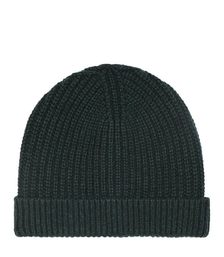 Reiss Milton - Mens Ribbed Beanie In Green