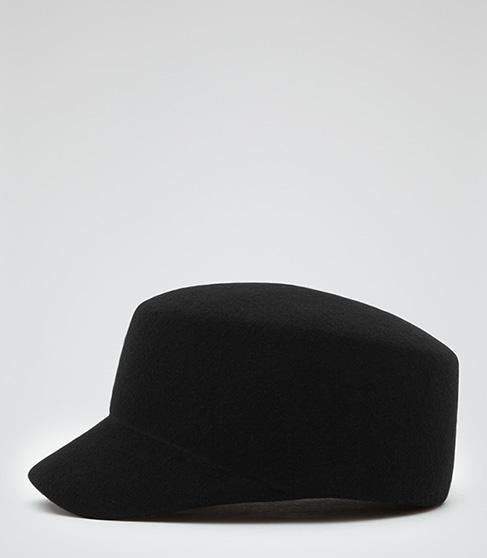 Reiss Lillie Peaked Wool Hat