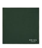 Reiss Moon - Mens Silk Pocket Square In Green, Size One Size