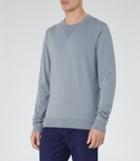 Reiss Wilde - Crew-neck Sweatshirt In Blue, Mens, Size Xs