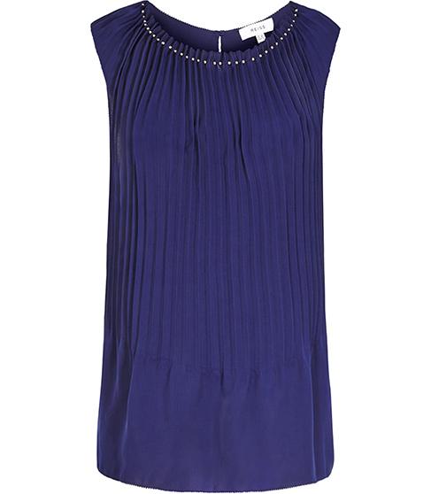 Reiss Bloom Pleat-front Top