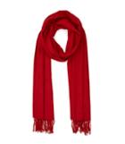 Reiss Temple - Oversized Fringed Scarf In Red, Womens