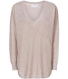 Reiss Bless - Womens Metallic Jumper In Red, Size Xs