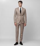 Reiss Oakland - Wool Slim Suit In Brown, Mens, Size 36