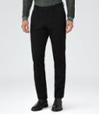Reiss Ciaro - Mens Cotton Trousers In Black, Size 30