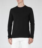 Reiss Maxwell - Long Sleeve T-shirt In Black, Mens, Size S