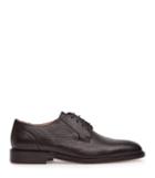Reiss Anderson - Mens Grained Leather Derby Shoes In Brown, Size 7