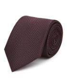 Reiss Bistel - Mens Fleck-detail Silk Tie In Red, One Size
