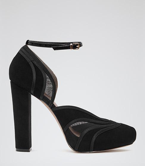 Reiss Starr Mesh Detail Shoes