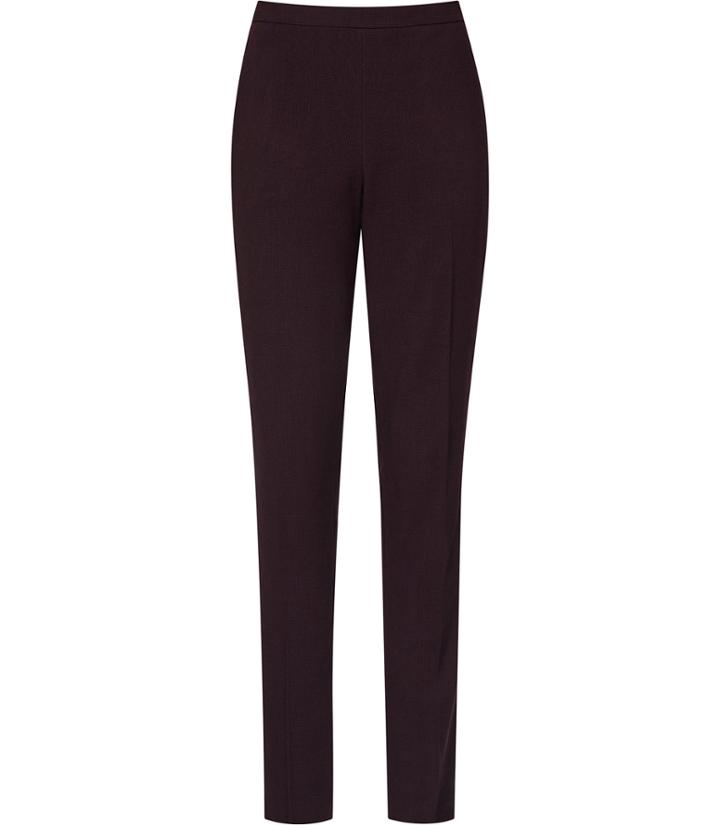 Reiss Camila Trouser - Womens Textured Tailored Trousers In Blue, Size 4
