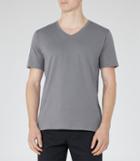 Reiss Dayton - Mens V-neck T-shirt In Blue, Size L