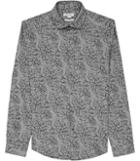 Reiss Ronin - Mens Etched Floral Shirt In Grey, Size Xs