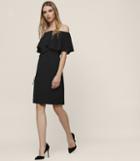 Reiss Balm - Off-the-shoulder Dress In Black, Womens, Size 0