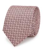 Reiss Senta - Mens Herringbone Silk Tie In Red, Size One Size