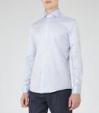 Reiss Angeles - Cutaway Collar Shirt In Blue, Mens, Size M