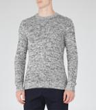 Reiss Turbine - Flecked Jumper In Black, Mens, Size S