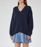 Reiss Rae - V-neck Jumper In Blue, Womens, Size Xs