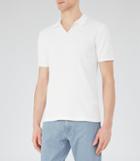 Reiss Exmoor - Textured Polo Shirt In White, Mens, Size Xs