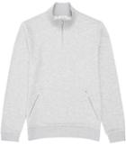 Reiss Central - Mens Zip Jersey Sweatshirt In Grey, Size Xs