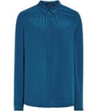 Reiss Charity - Womens Silk Blouse In Blue, Size 4