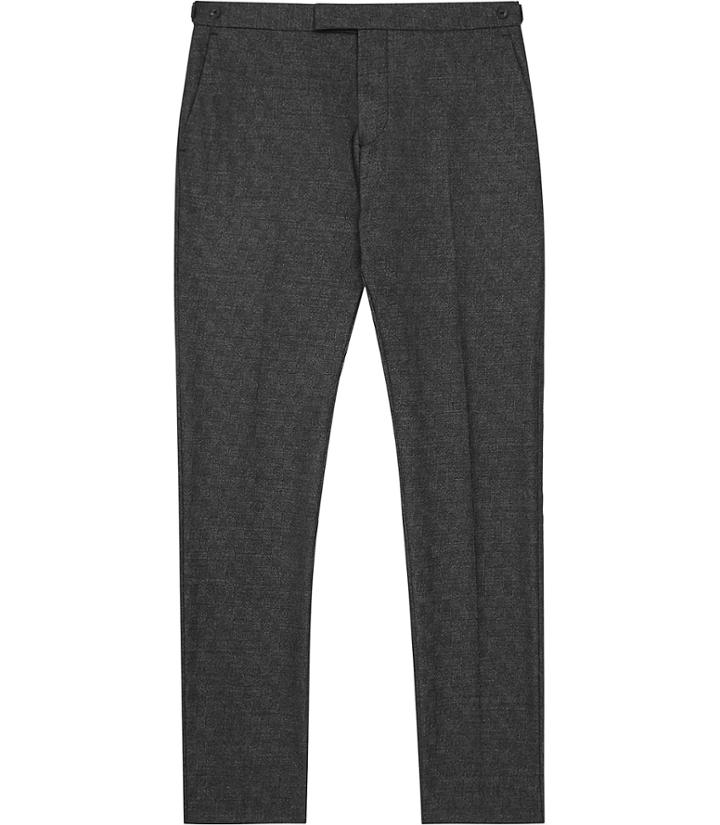 Reiss Charding T - Mens Slim-fit Trousers In Grey, Size 28