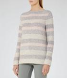 Reiss Tamsin - Striped Jumper In White, Womens, Size S