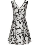Reiss Miriah - Womens Jacquard Fit And Flare Dress In Black, Size 4