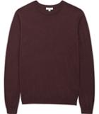 Reiss Hart - Mens Merino Crew Neck Jumper In Purple, Size Xs