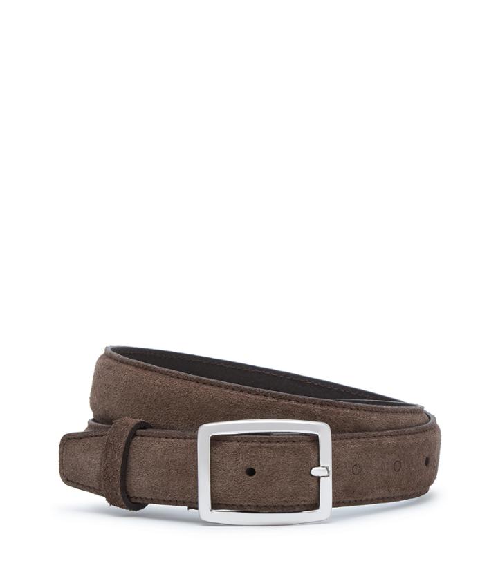 Reiss Nierman - Mens Suede Belt In Brown, Size 30