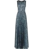 Reiss Angelo Animal Print Pleat Maxi