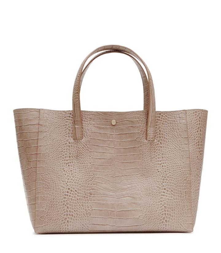 Reiss Louie - Womens Open-top Tote In White, Size One Size