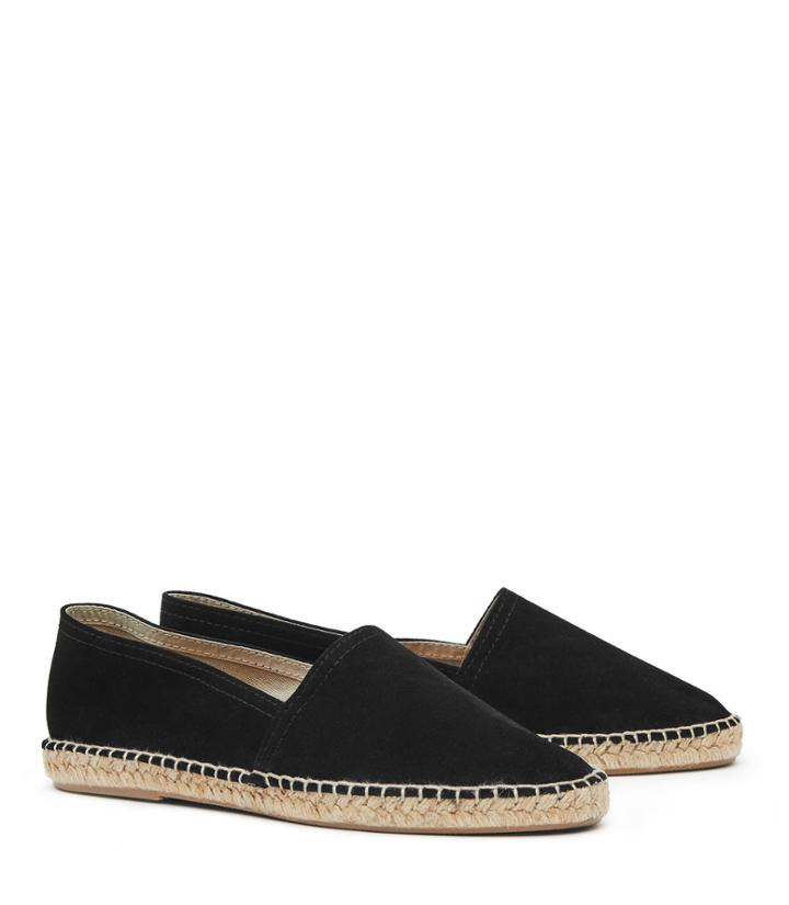 Reiss Sydney - Suede Espadrilles In Black, Womens, Size 6