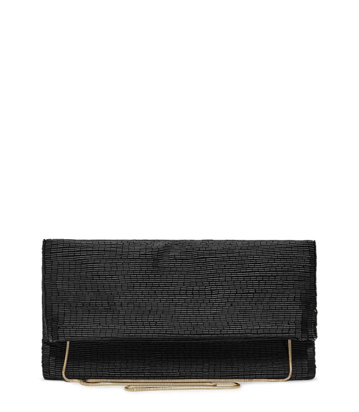 Reiss Nella - Beaded Evening Bag In Black, Womens