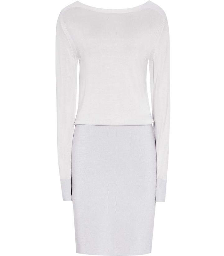 Reiss Blume - Womens Knitted Dress In Grey, Size 4