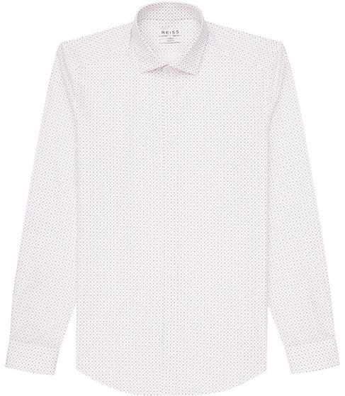 Reiss Bromwich Geometric Print Shirt
