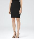 Reiss Dartmouth Skirt - Textured Pencil Skirt In Black, Womens, Size 2
