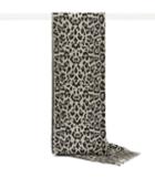 Reiss Hazel - Womens Leopard-print Scarf In Black, Size One Size